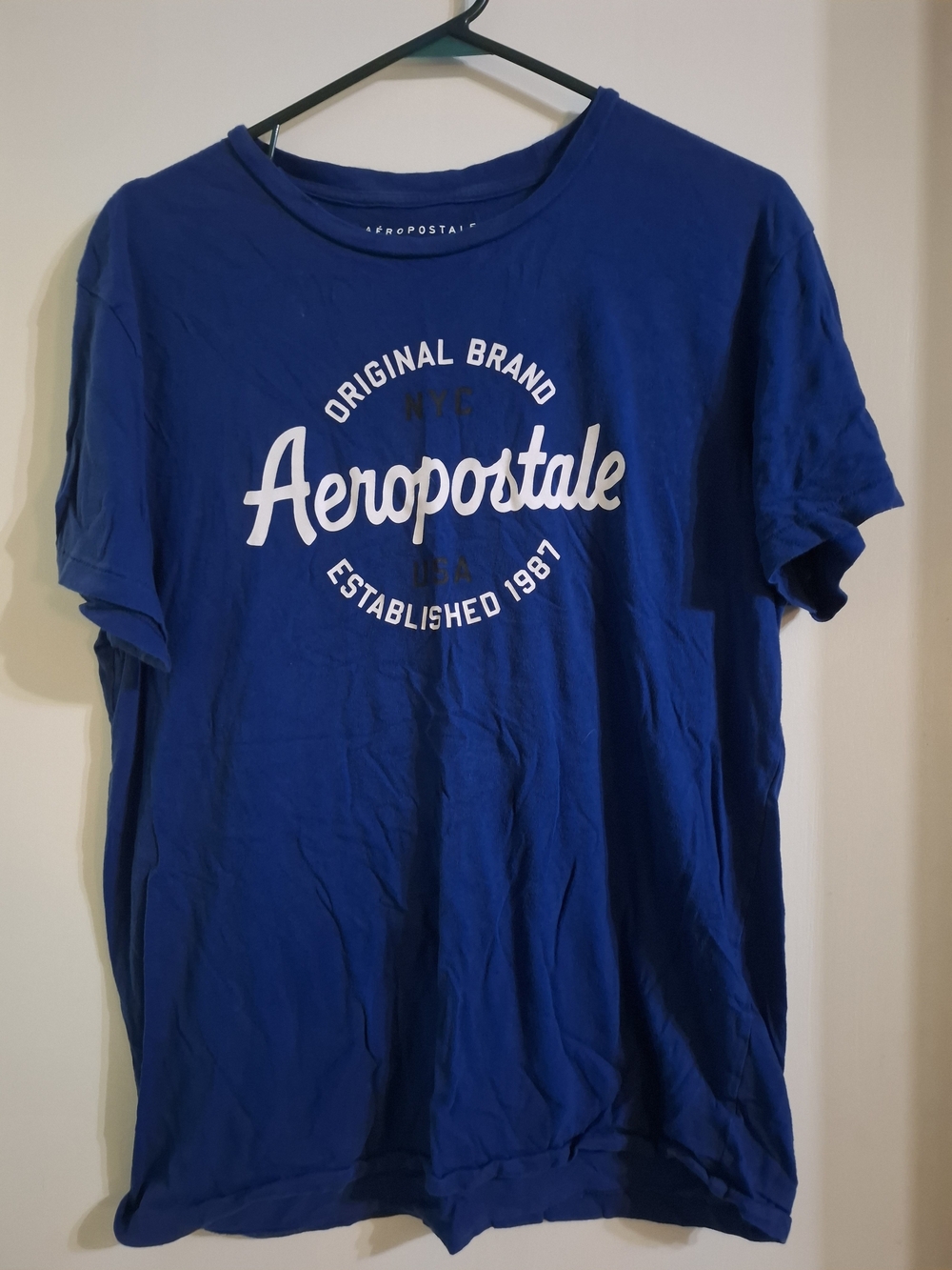 Aeropostale Royal Blue Graphic Crewneck T-Shirt